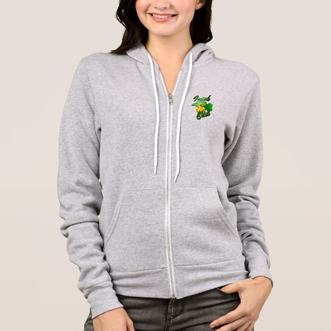 Irish Chick in Green Hoodie (Front)