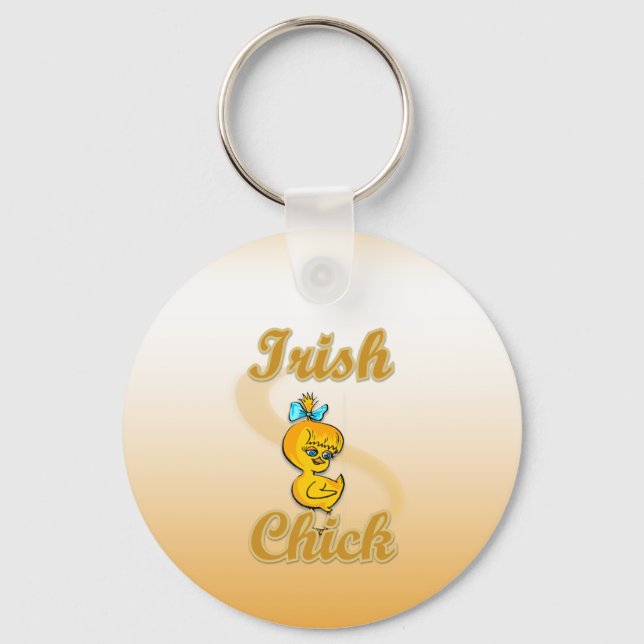 Irish Chick Key Ring (Front)