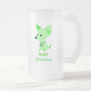 Irish Chihuahua beer mug