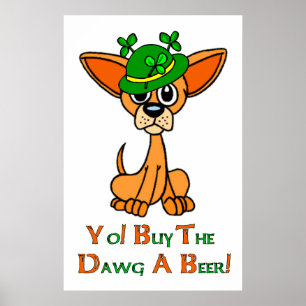 Irish Chihuahua Poster