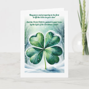 Irish Christmas Blessing Personalised Holiday Card