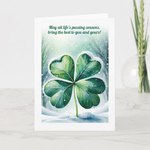 Irish Christmas Blessing Personalised Holiday Card
