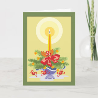 Irish Christmas Candle Blessing Card