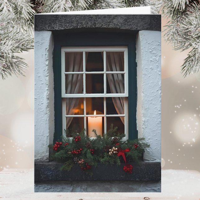 Irish Christmas Candle in Window Happy Christmas Card (Creator Uploaded)
