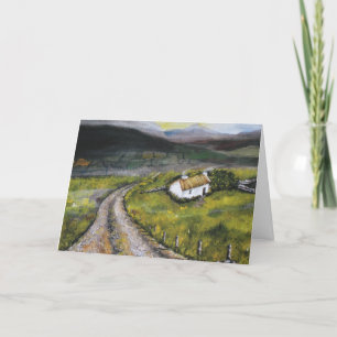 Irish Christmas Card, 5x7 inch Folded Card