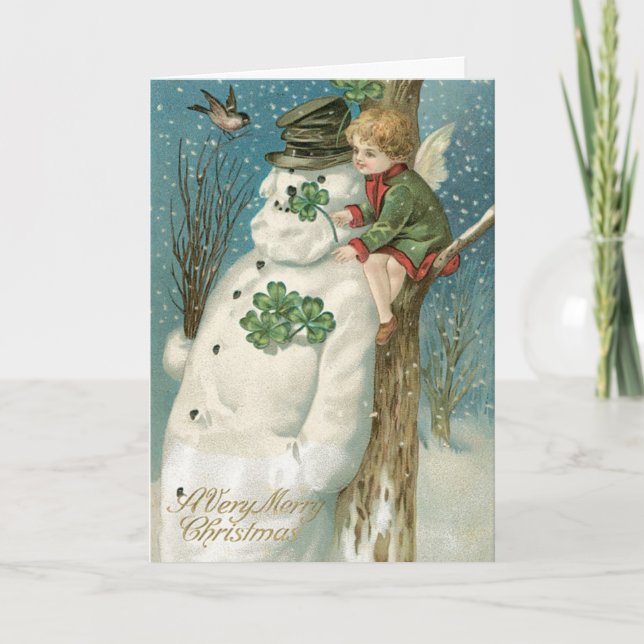Irish Christmas Cards Authentic Vintage cards (Front)
