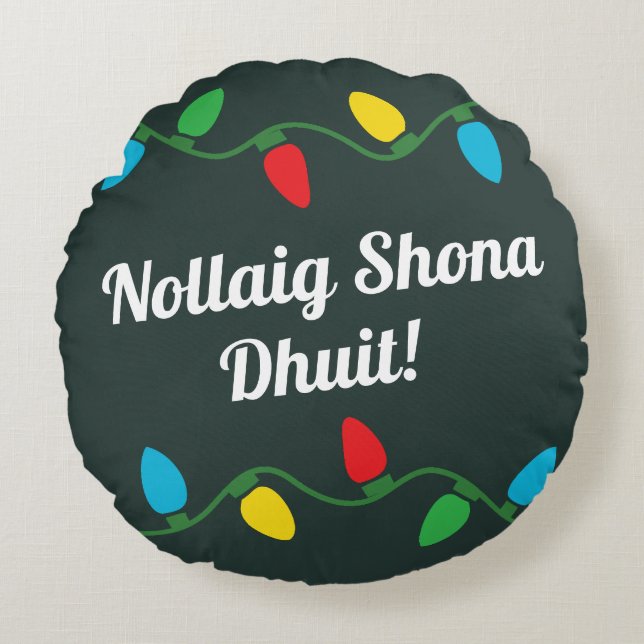 Irish Christmas Decor Pillow (Front)