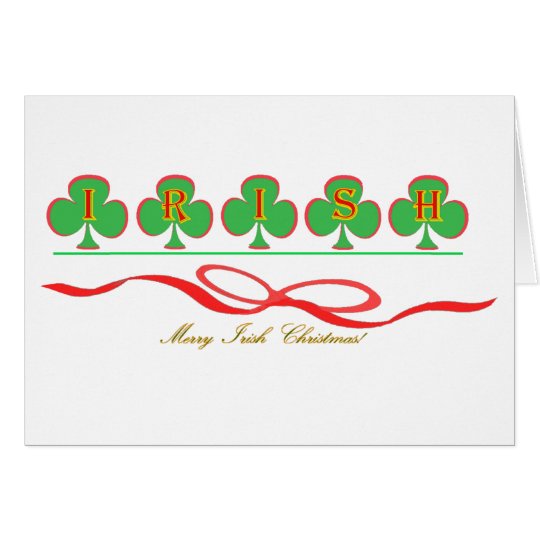 Irish Christmas Greeting Card