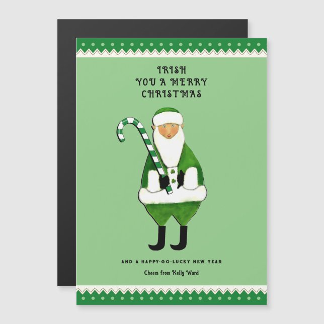 Irish Christmas Greeting Card (Front/Back)
