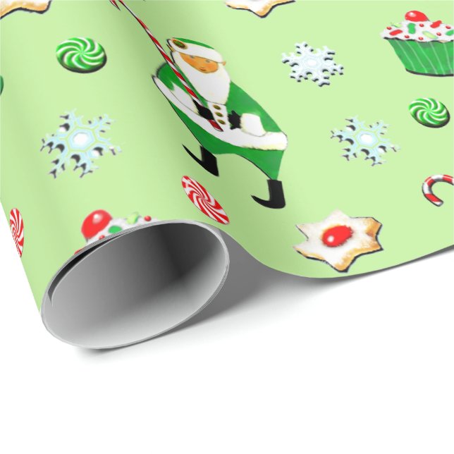 Irish Christmas Holiday Gift Wrapping Paper (Roll Corner)