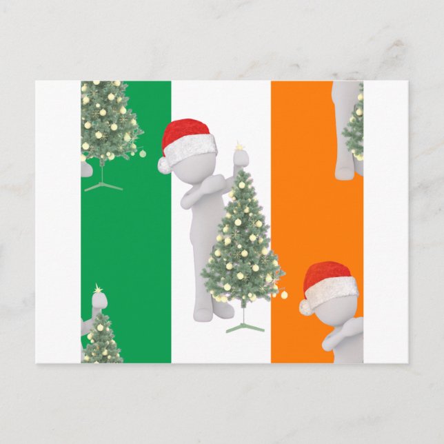 irish christmas holiday postcard (Front)