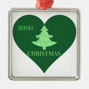 Irish Christmas Metal Tree Decoration