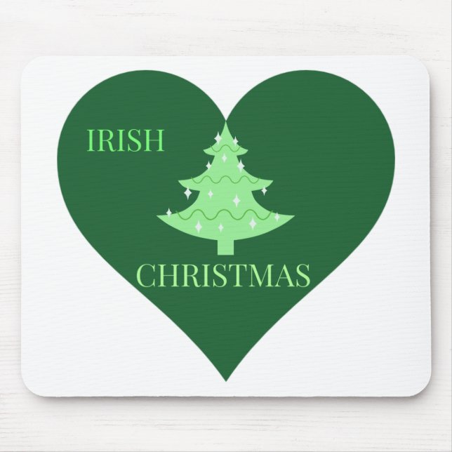 Irish Christmas Mouse Mat (Front)
