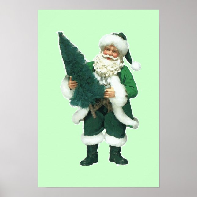 Irish Christmas Santa Claus Poster (Front)