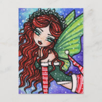Irish Christmas Winter Snowflake Fairy Fantasy Gir