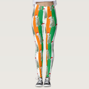 irish christmas xmas leggings