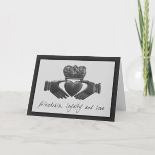 Irish Claddagh, friendship, loyalty and love Card