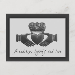 Irish Claddagh, friendship, loyalty and love Postcard