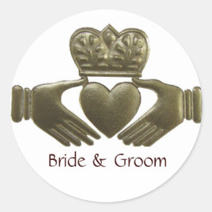 Irish Claddagh Gold Wedding Seals