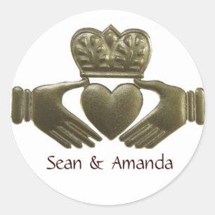 Irish Claddagh Gold Wedding Seals