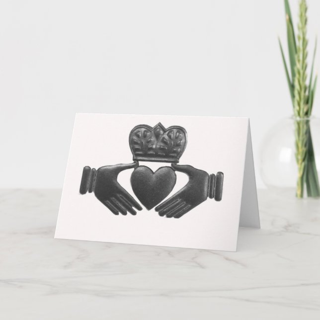 Irish claddagh love symbol card (Front)