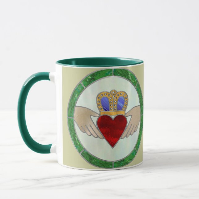 Irish Claddagh Mug (Left)