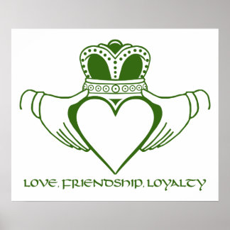 Irish Claddagh print / poster