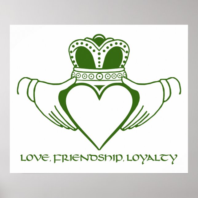 Irish Claddagh print / poster (Front)