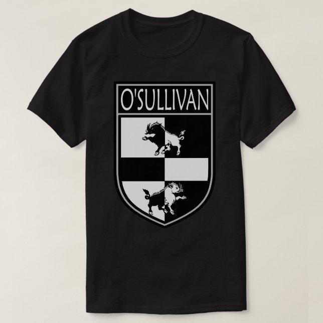 Irish Clan Crest OSullivan T-Shirt (Design Front)