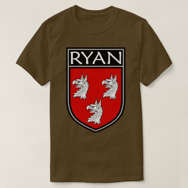 Irish Clan Crest Ryan T-Shirt (Design Front)