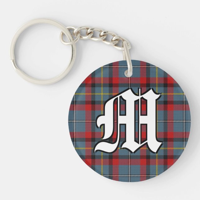 Irish Clan MacNamara McNamara Tartan Plaid Key Ring (Front)