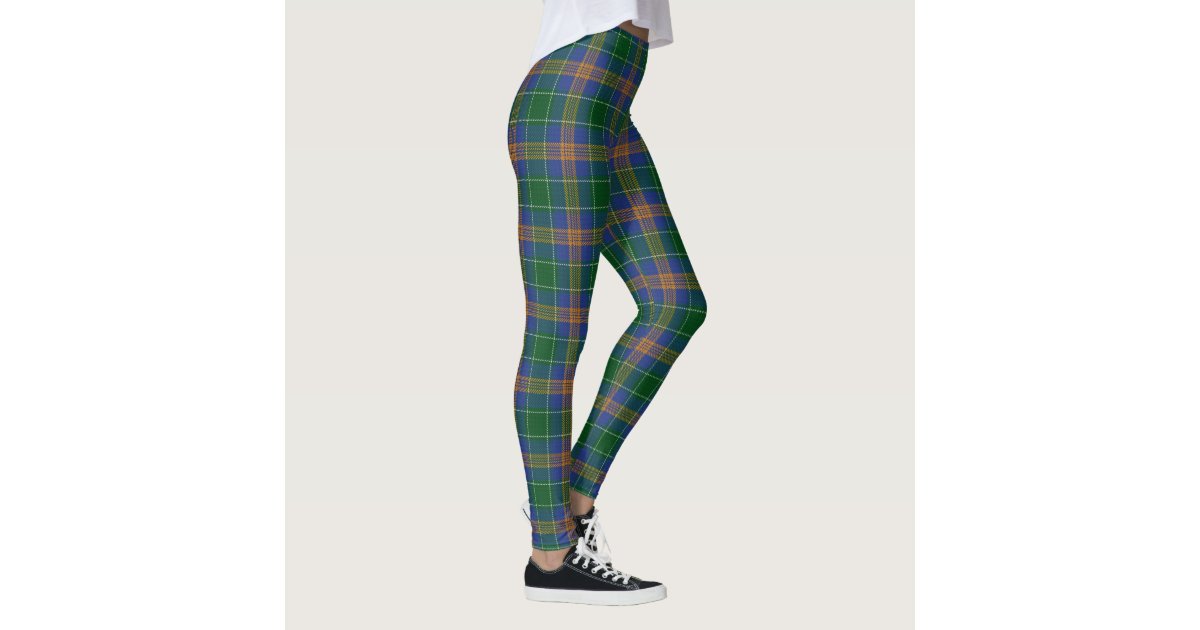 Irish Clan McAuliffe MacAuliffe Tartan Leggings | Zazzle