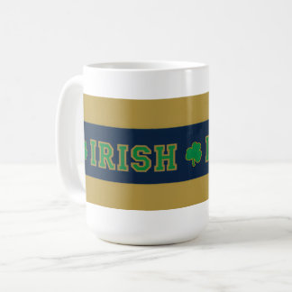 Irish Clover blue and gold Coffee Mug