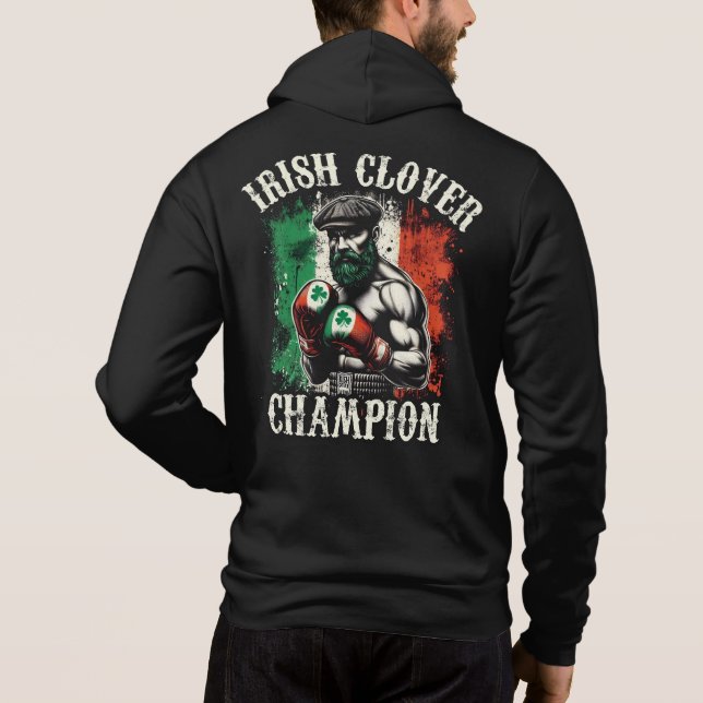 Irish Clover Champion  Hoodie (Back)