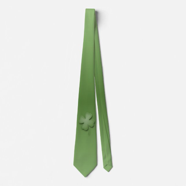 Irish Clover Design Tie (Front)