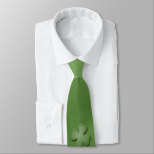 Irish Clover Design Tie