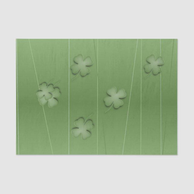 Irish Clover Design Tissue Paper (Front)