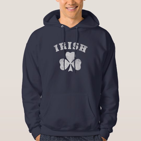 Irish Clover Drk Hoodie