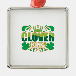 Irish Clover King Metal Tree Decoration