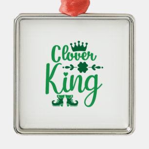 Irish Clover King Metal Tree Decoration