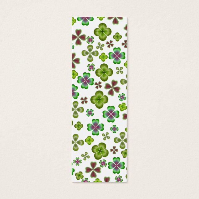 Irish Clover Shamrocks Bookmark (Front)
