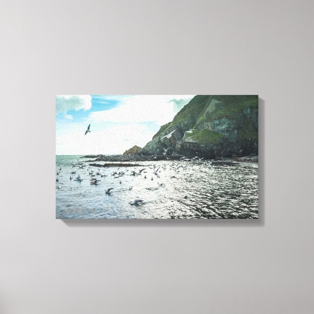 Irish coastline view canvas print (Front)