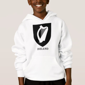 Irish Coat of Arms Black & White Minimalist Art