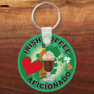 Irish Coffee Aficionado. Key Ring