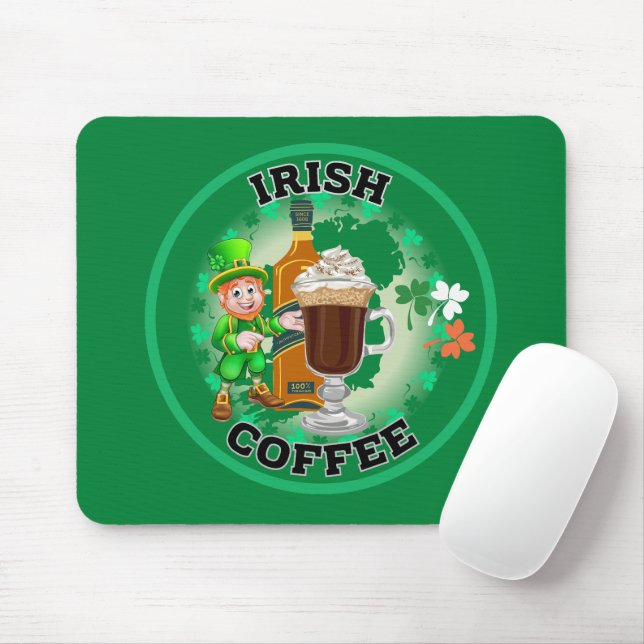 Irish Coffee - An Elixir. Mouse Mat (With Mouse)