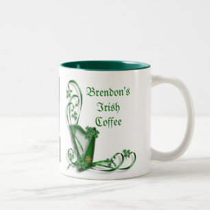Irish Coffee mug Personalised celtic