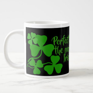 Irish coffee/perfect cup 6 Ireland shamrock/black
