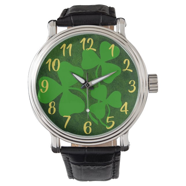 Irish coffee shamrock/green clover, Ireland watch2 Watch (Front)