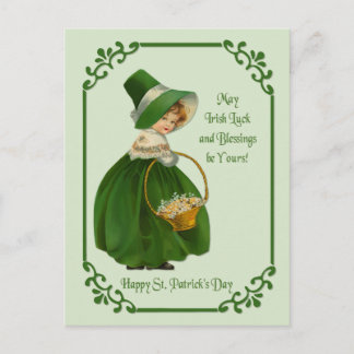 Irish Colleen Postcard