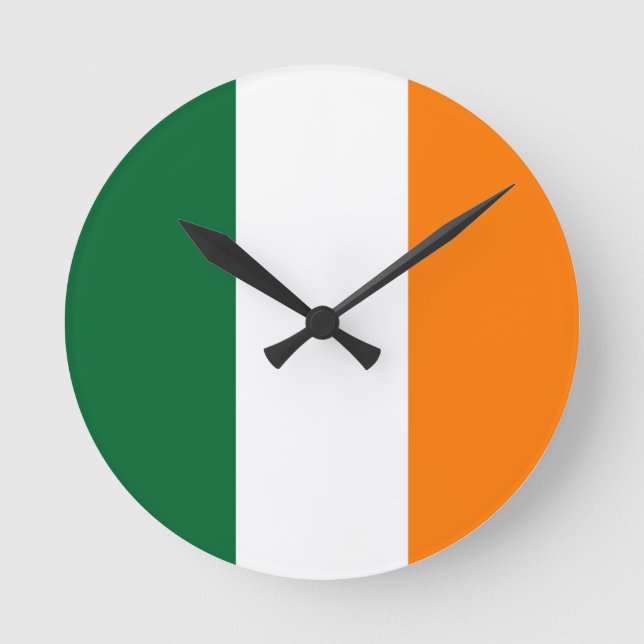 Irish Colours Round Clock (Front)